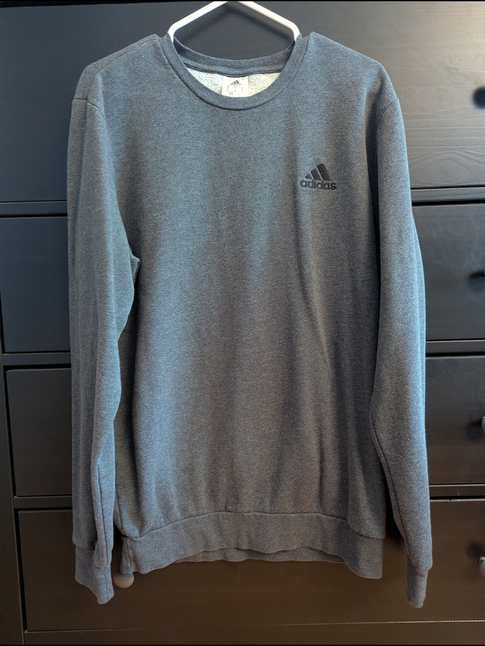adidas Men's Crewneck Sweatshirt in Charcoal Gray